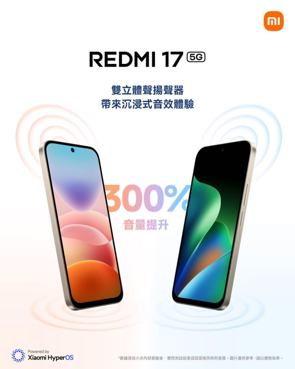Redmi 17香港8月7日開賣！7500mAh大電可當尿袋反向充電45W快充、支援2TB記憶卡