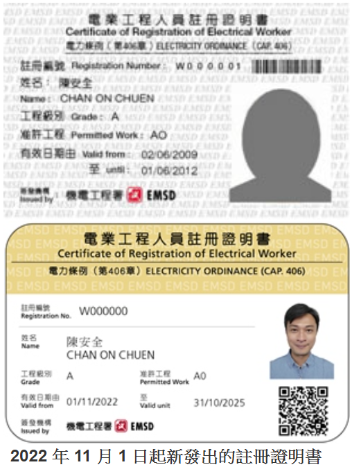 電工a牌申請方法（圖片來源︰機電工程署）
