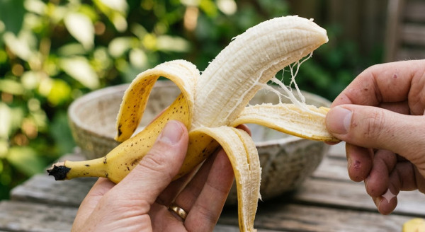 香蕉功效｜香蕉白絲食唔食得？專家揭白絲膳食纖維極高 警告搣走等於浪費維他命C及鉀質
