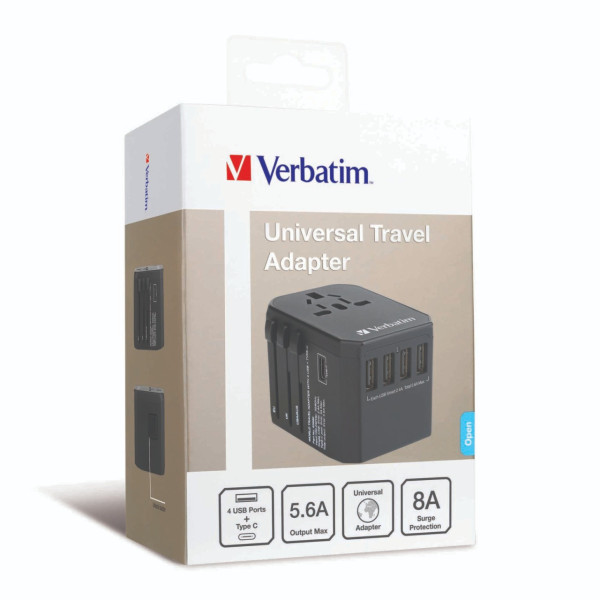 圖片來源:verbatim官網 外遊充電神器!旅行變壓轉插8款推介8起 極速充電/200+國家通用/多款充電接口