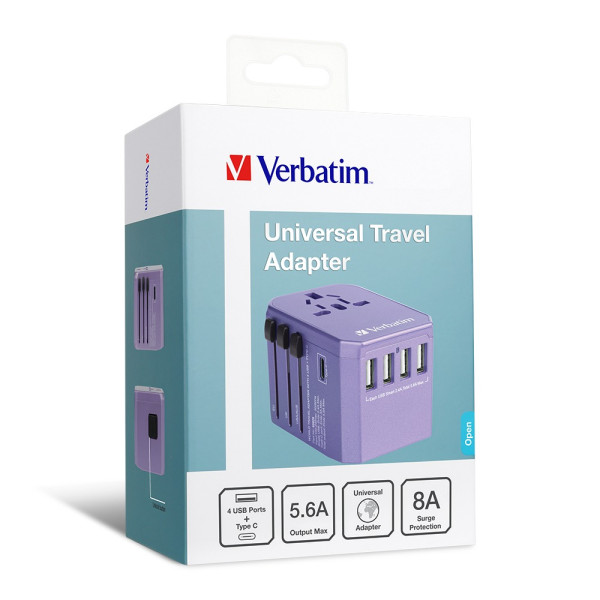 圖片來源:verbatim官網 外遊充電神器!旅行變壓轉插8款推介8起 極速充電/200+國家通用/多款充電接口
