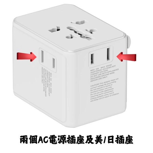 圖片來源:Hedonic官網 外遊充電神器!旅行變壓轉插8款推介8起 極速充電/200+國家通用/多款充電接口
