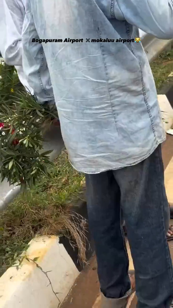 有片|印度新機場剛啟用即失守!旅客闖噴水池嬉水兼偷植物 網民怒轟缺乏公德心