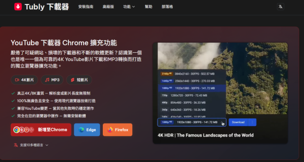 唔使買Premium！「Tubly下載器」直接融入YouTube頁面 一鍵下載8K影片/Shorts/MP3【附安裝教學】