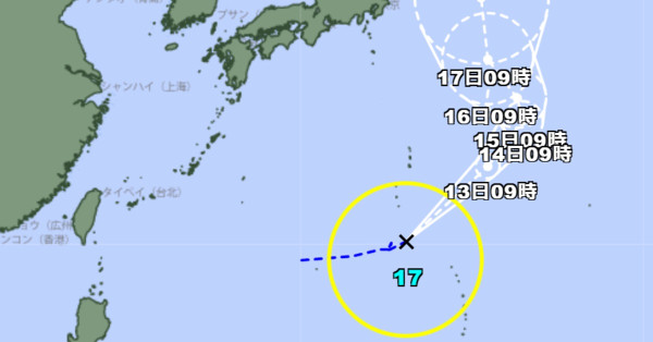 日本打風|罕見雙颱風夾擊撲日!南卡生成 昌鴻逆向登陸 料迎狂風豪雨