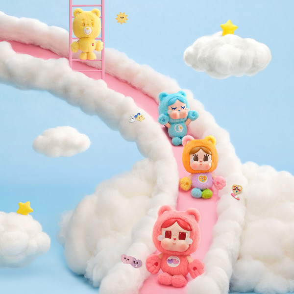 CRYBABY × Care Bears系列‑搪膠毛絨掛件盲盒