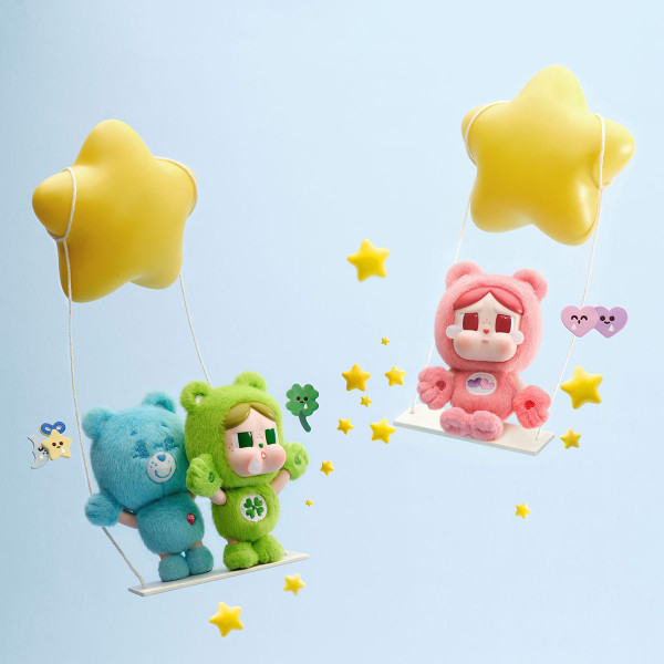 CRYBABY × Care Bears系列‑搪膠毛絨掛件盲盒