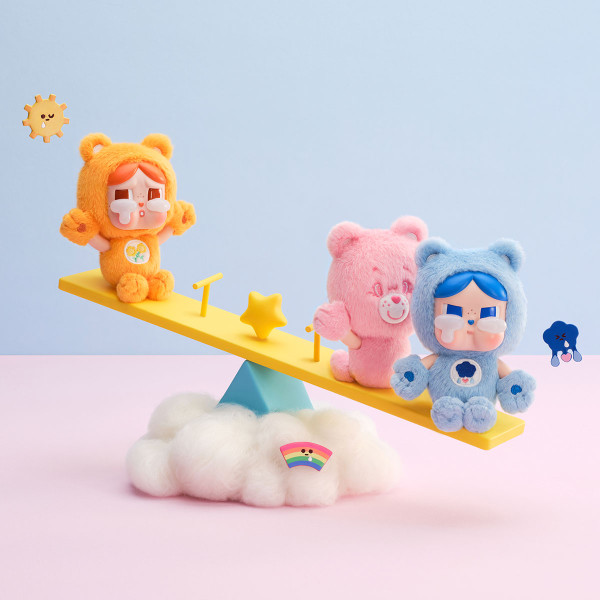 CRYBABY × Care Bears系列‑搪膠毛絨掛件盲盒