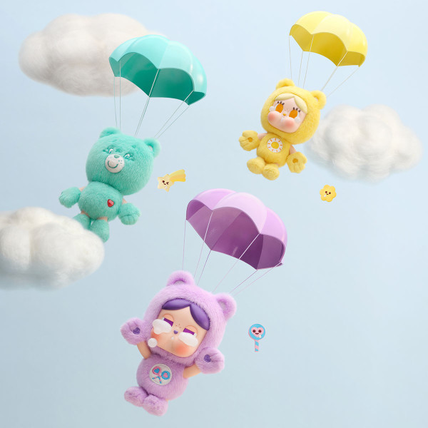 CRYBABY × Care Bears系列‑搪膠毛絨掛件盲盒