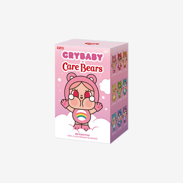CRYBABY × Care Bears系列‑搪膠毛絨掛件盲盒