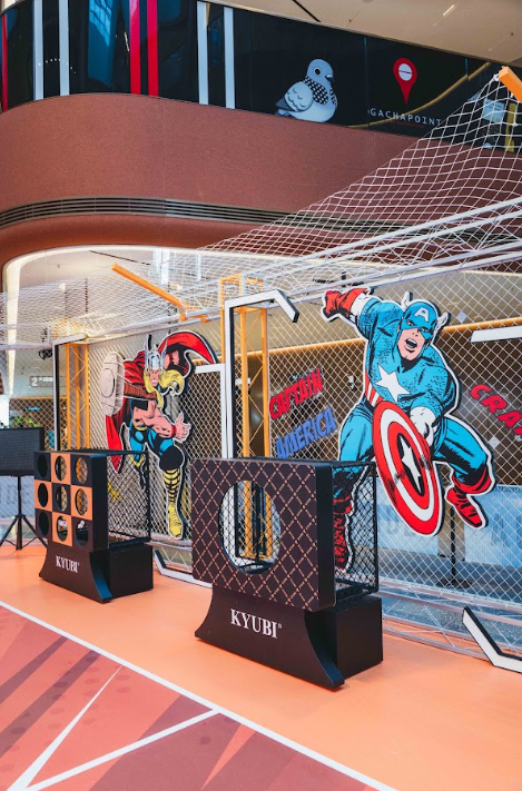 啟德AIRSIDE「KYUBI MARVEL 超級英雄街頭籃球賽及期間限定店」(相片由相關機構提供)