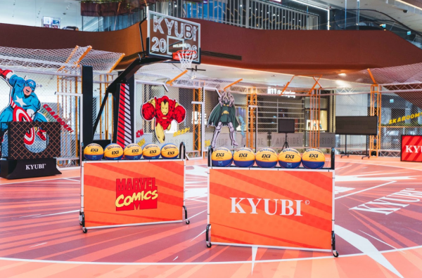 啟德AIRSIDE「KYUBI MARVEL 超級英雄街頭籃球賽及期間限定店」(相片由相關機構提供)