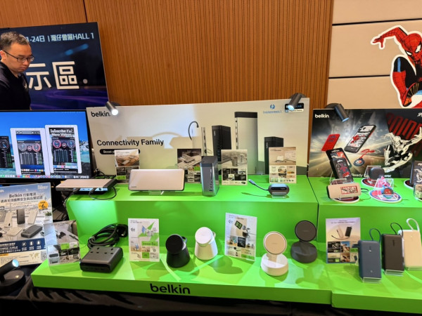 香港電腦通訊節 2026｜Belkin 高質行動電源 $119 起、Switch 2 配件有減 同場新品 Thunderbolt 5 擴展基座、Disney × F1 聯乘充電配件一覽