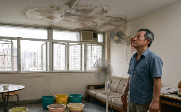 楼上开空调 楼下惨变“水舞间”?公屋苦主崩溃求救 网友教用2招断尾不再滴水