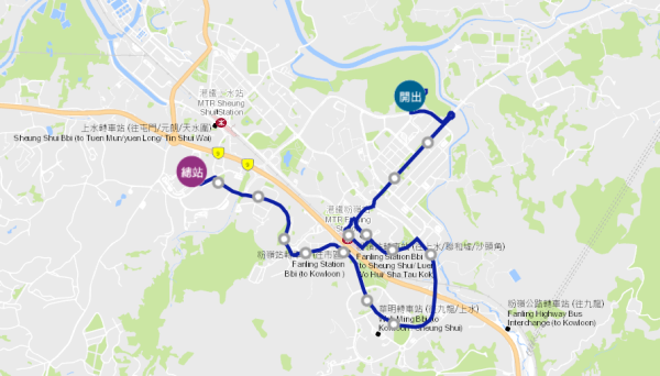 九巴粉岭北77号线即日起投入服务!途经联和墟及北区医院 设双向分段收费$4.6起