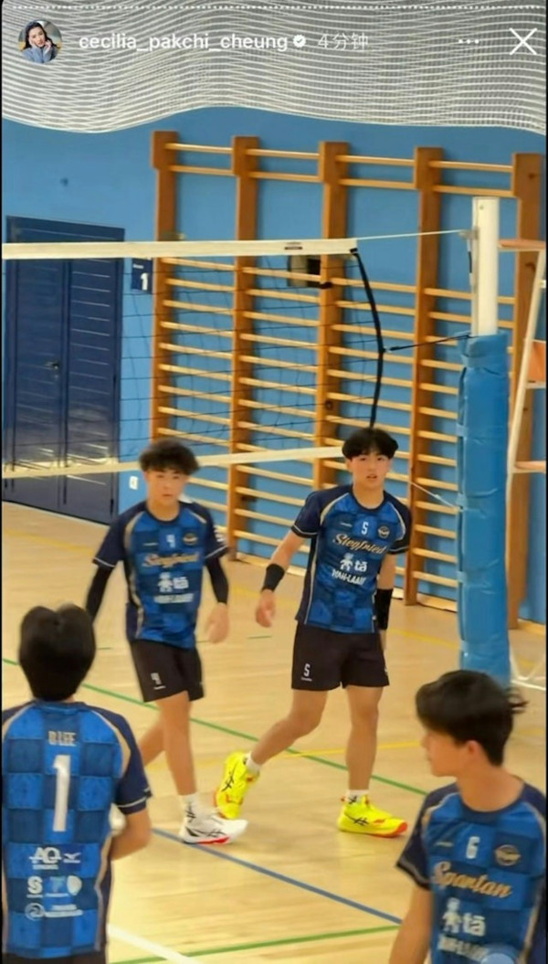 謝霆鋒16歲細仔Quintus排球賽影片瘋傳!目測突破180cm高顏值神複製張栢芝