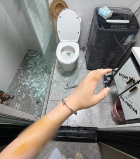 港人沖涼玻璃門突爆裂縫10針！專家揭自爆3大主因 1款玻璃等同「定時炸彈」 