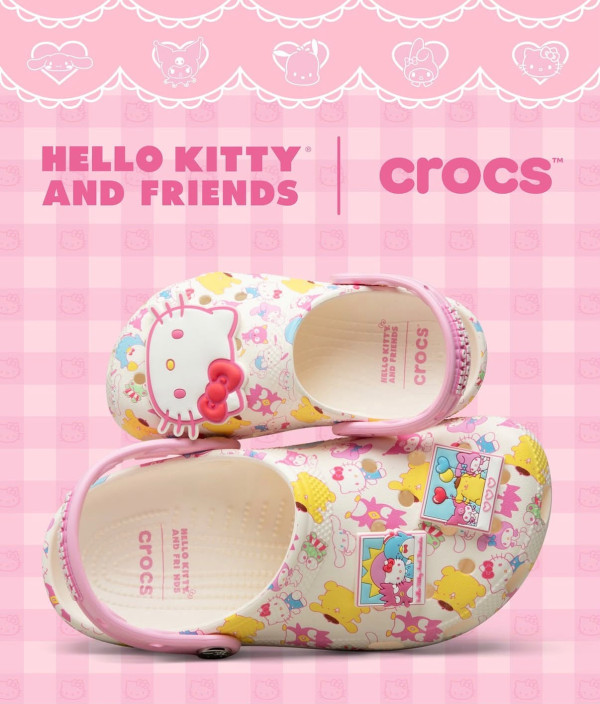 雨季外遊必備！Crocs3大防水速乾鞋款推介：厚底增高兼防臭/Hello Kitty聯乘系列/經典芭蕾風平底鞋 