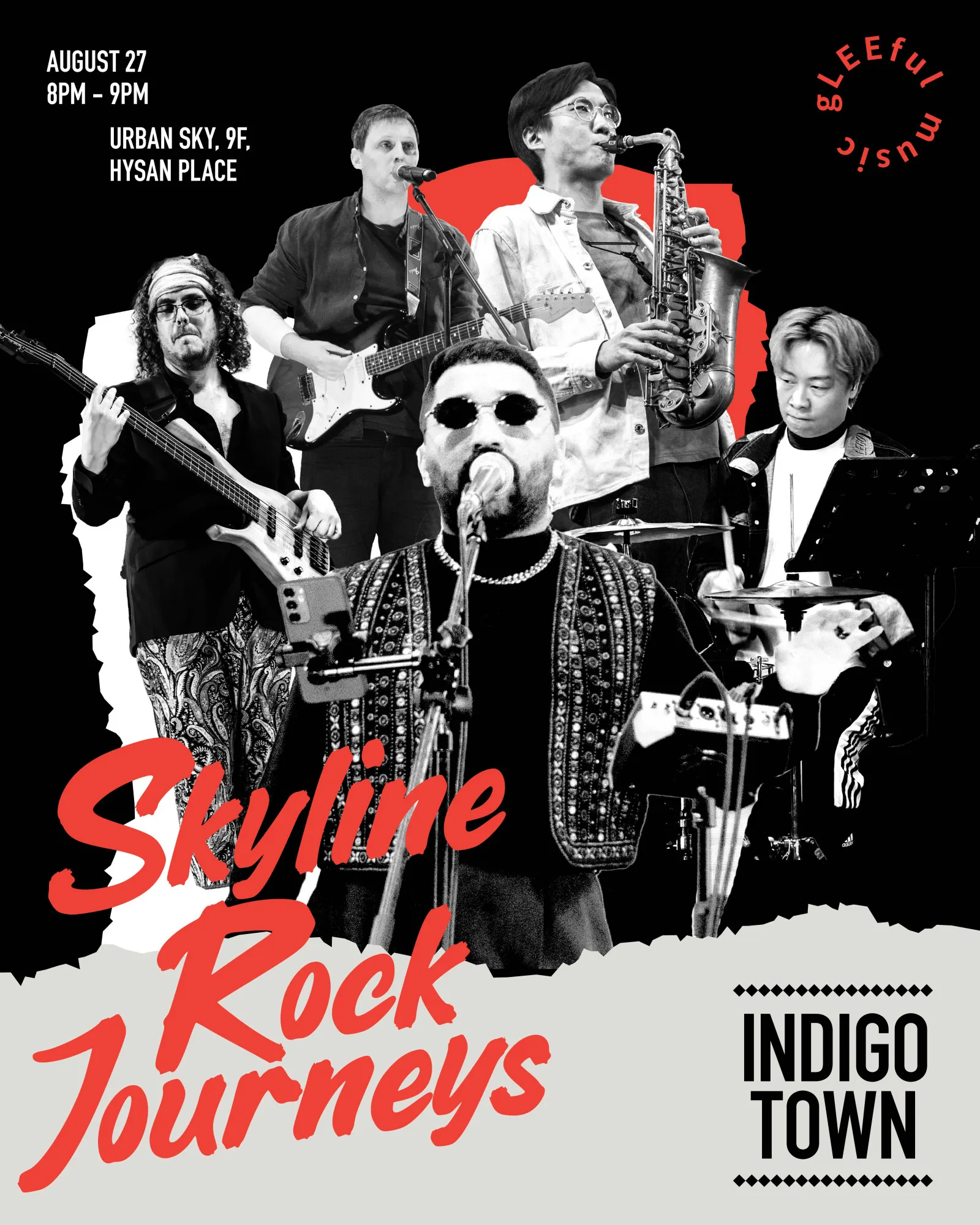 希慎9樓高空搖滾音樂夜!$190 睇 Soul Funk 樂隊 Live Show兼送特調飲品小食(附門票詳情)