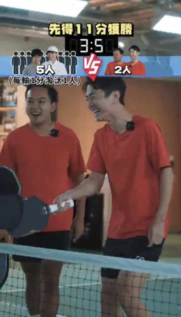 古巨基孖程人富挑機Pickleball港隊！出茅招十打二燃起運動魂︰將來可以代表港隊