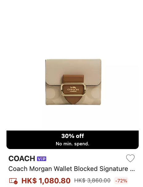 Coach限时大减价低至3折！经典手袋/钱包/卡套$814起！超人气半月包都有折