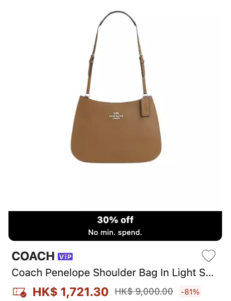 Coach限时大减价低至3折！经典手袋/钱包/卡套$814起！超人气半月包都有折