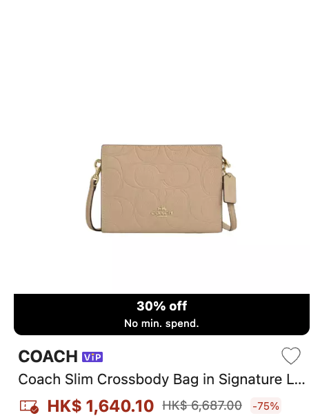 Coach限时大减价低至3折！经典手袋/钱包/卡套$814起！超人气半月包都有折