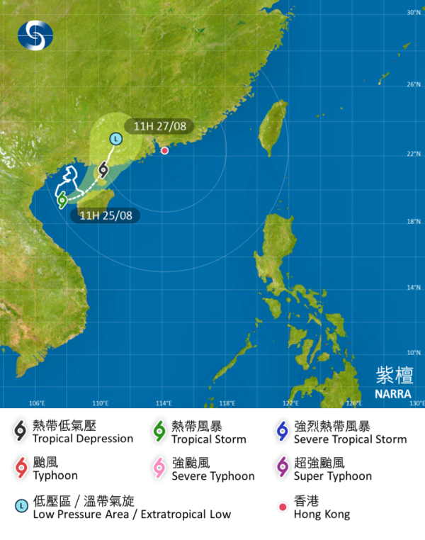 9月初仲會打風？天文台料9.1開學日吹5級風 預報指雙颱風或影響華南