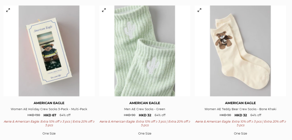 開倉優惠｜American Eagle開倉低至35折！一連6日 牛仔褲/短褲/上衣/恤衫/外套$154起