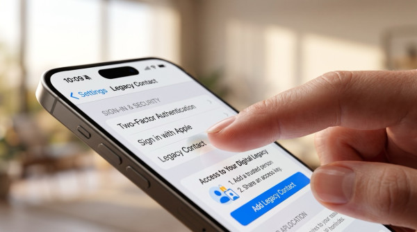 親人離世 iPhone 相片點拎返？Apple「數碼遺產聯絡人」3 分鐘設定　相片、訊息、備忘錄可交託家人