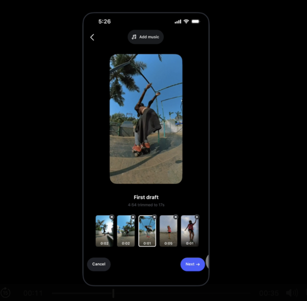 免下載第三方剪片App！Instagram 全新剪輯功能登場 10秒內自動剪好Reels初稿