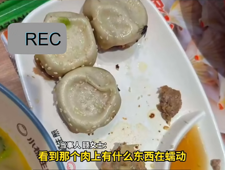 【北上中伏】內地著名連鎖食店驚現活蟲 食客咬開肉餡見5條蟲蠕動 曾被揭抹布放包子皮