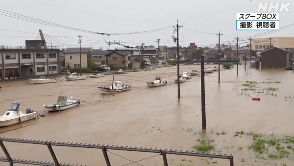 有片!日本石川及富山縣遭遇暴雨 逾39萬人要避難160人一度被困