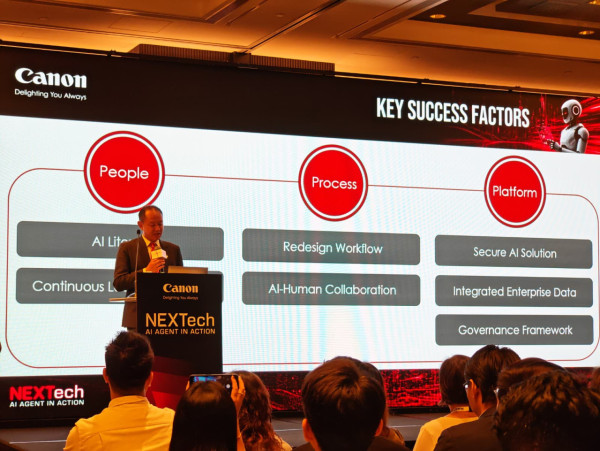 佳能 NEXTech 展現 AI Agent 企業潛力 助營運模式邁向「自主任務執行」