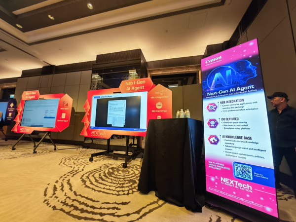 佳能 NEXTech 展現 AI Agent 企業潛力 助營運模式邁向「自主任務執行」