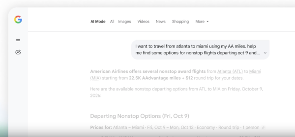 可以查埋飛行里數與酒店積分？Google AI Mode推3大旅遊功能 升級為一站式AI旅遊代理平台