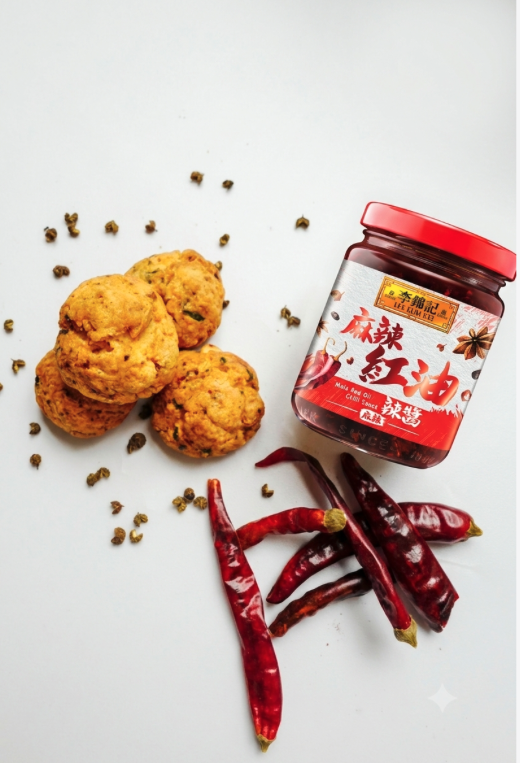 李錦記聯乘Grandma's Scones 必試青花椒朱古力/鹹香蝦米臘腸/麻辣花生 $50辣油鬆餅禮盒
