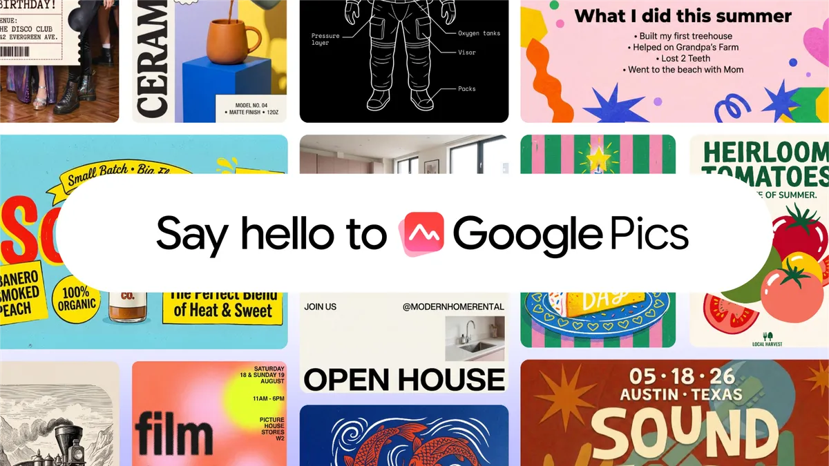 Google Pics設計神器登場挑戰Canva！AI繪圖可修改單一物件、改寫圖片文字兼升4K畫質 整合Docs/Slide一鍵生成