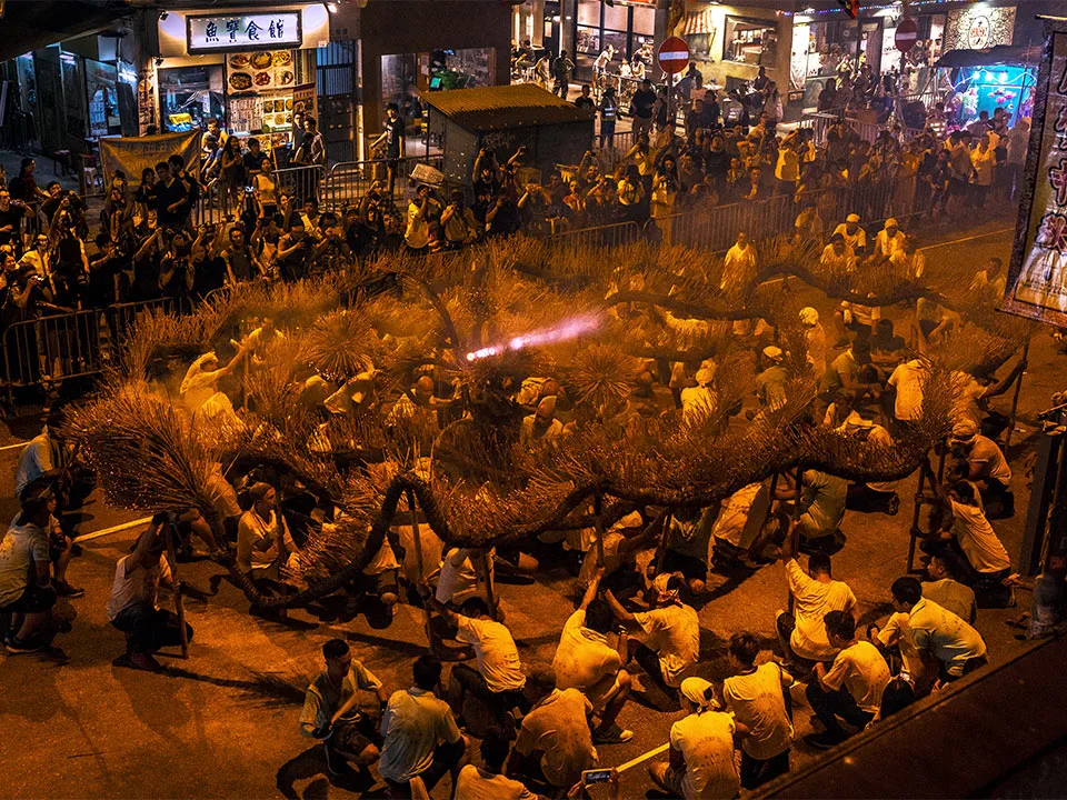 大坑舞火龍，圖片為過往活動圖片，只供參考。（圖片來源︰旅發局）