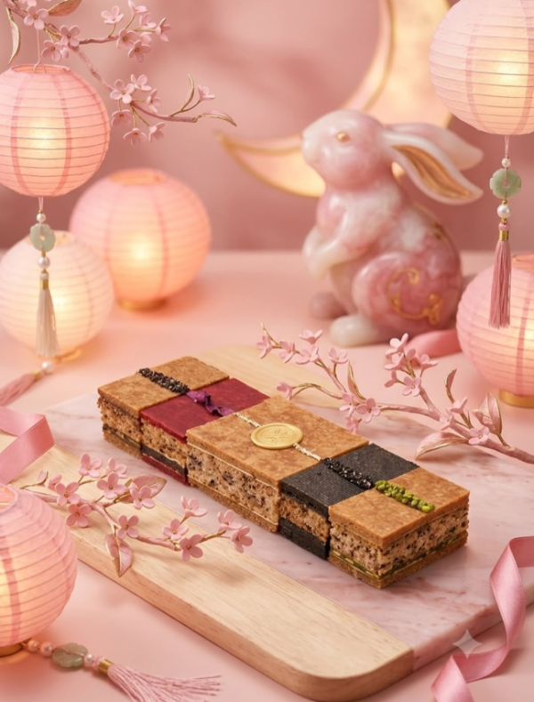 人氣千層餅店推出2款中秋禮盒 金兔旋轉月餅／五重千層餅禮盒
