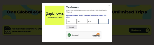 Visa 信用卡免費送泰國 eSIM 實測！3 日、7 日高速無限數據同你試 用完仲有 1 年全球無限備用數據？