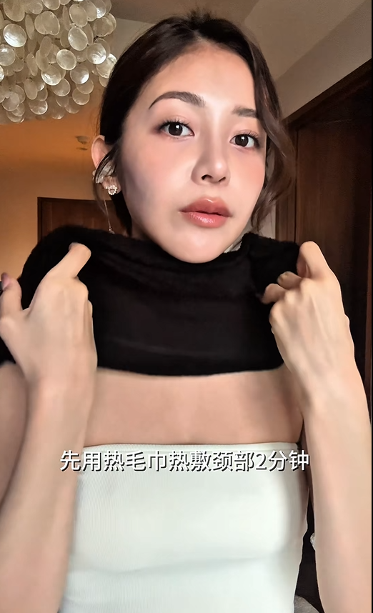 頸紋有救了！日模親授行內「4步頸部護理法」：4星期練出天鵝頸 改善斜方肌富貴包
