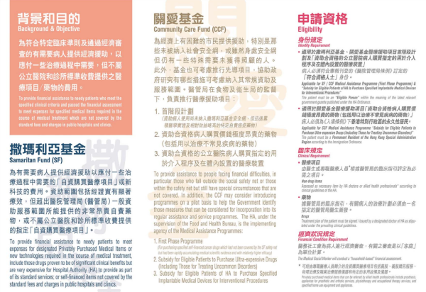 撒瑪利亞基金（圖片來源︰醫管局）