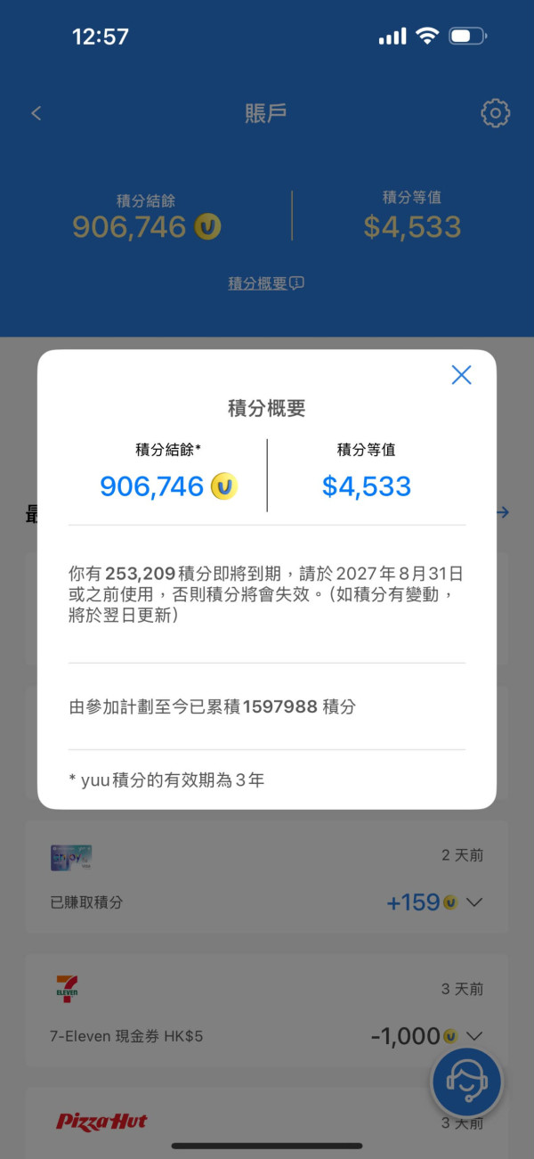 港人yuu儲近160萬解鎖人生成就。圖片來源：Threads