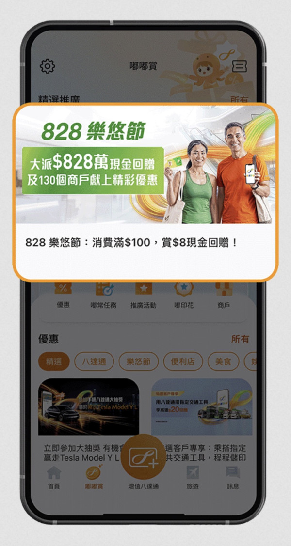 樂悠卡優惠加碼！八達通限時派 HK$2,888 萬現金回贈 9 月 10 日截止