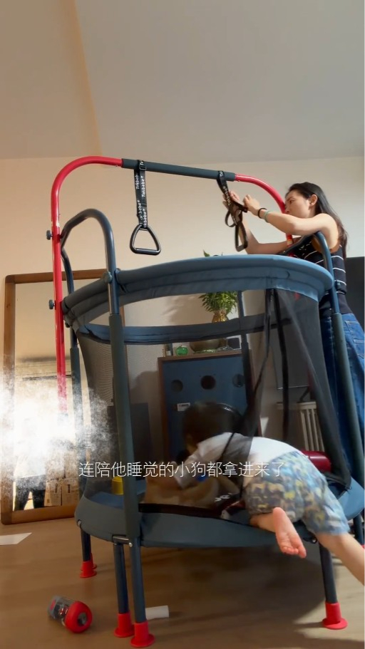 张宝儿越搬越大复式豪宅新居曝光！豪设儿童弹床专区 比6600万旧居更震撼