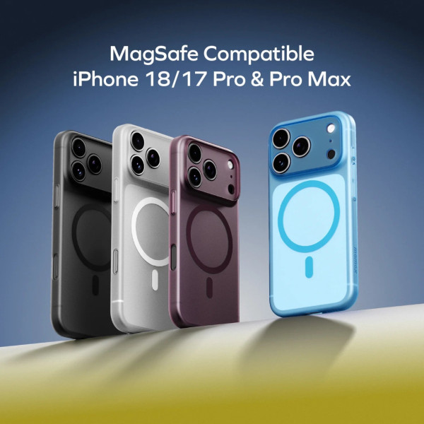 Momax SŌMA 暮櫻紅系列登場｜保護殼＋6mm 半固態磁吸電源 超襯 iPhone 18 Pro / Max 布根地紅色