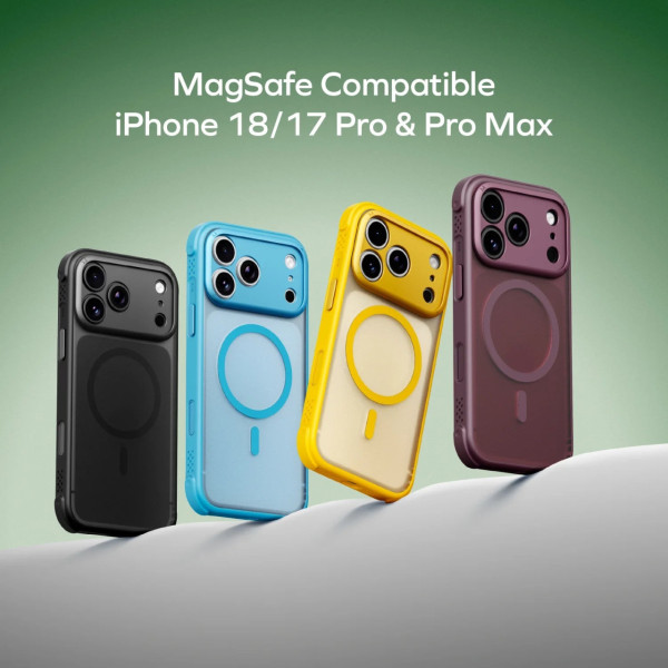 Momax SŌMA 暮櫻紅系列登場｜保護殼＋6mm 半固態磁吸電源 超襯 iPhone 18 Pro / Max 布根地紅色