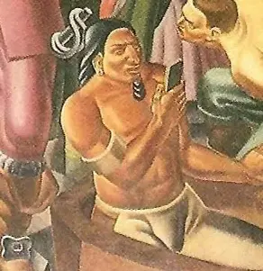 1937 年壁畫驚現 iPhone？美洲原住民「穿越」持手機引熱議　歷史學家揭背後真相