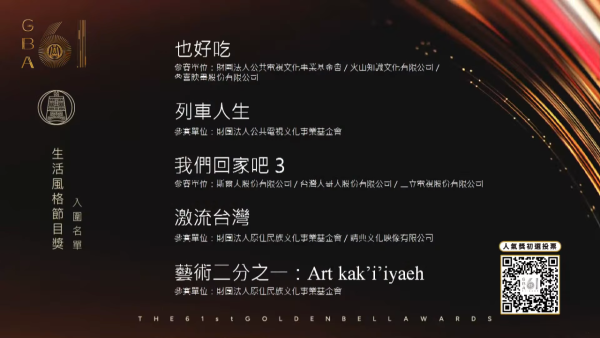 金鐘獎2026｜金鐘第61屆完整入圍名單！頒獎典禮直播線上看一文睇清